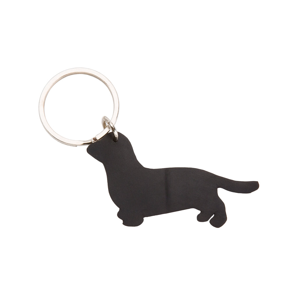 Dackel Recycled Rubber Sausage Dog Vegan Keyring-0