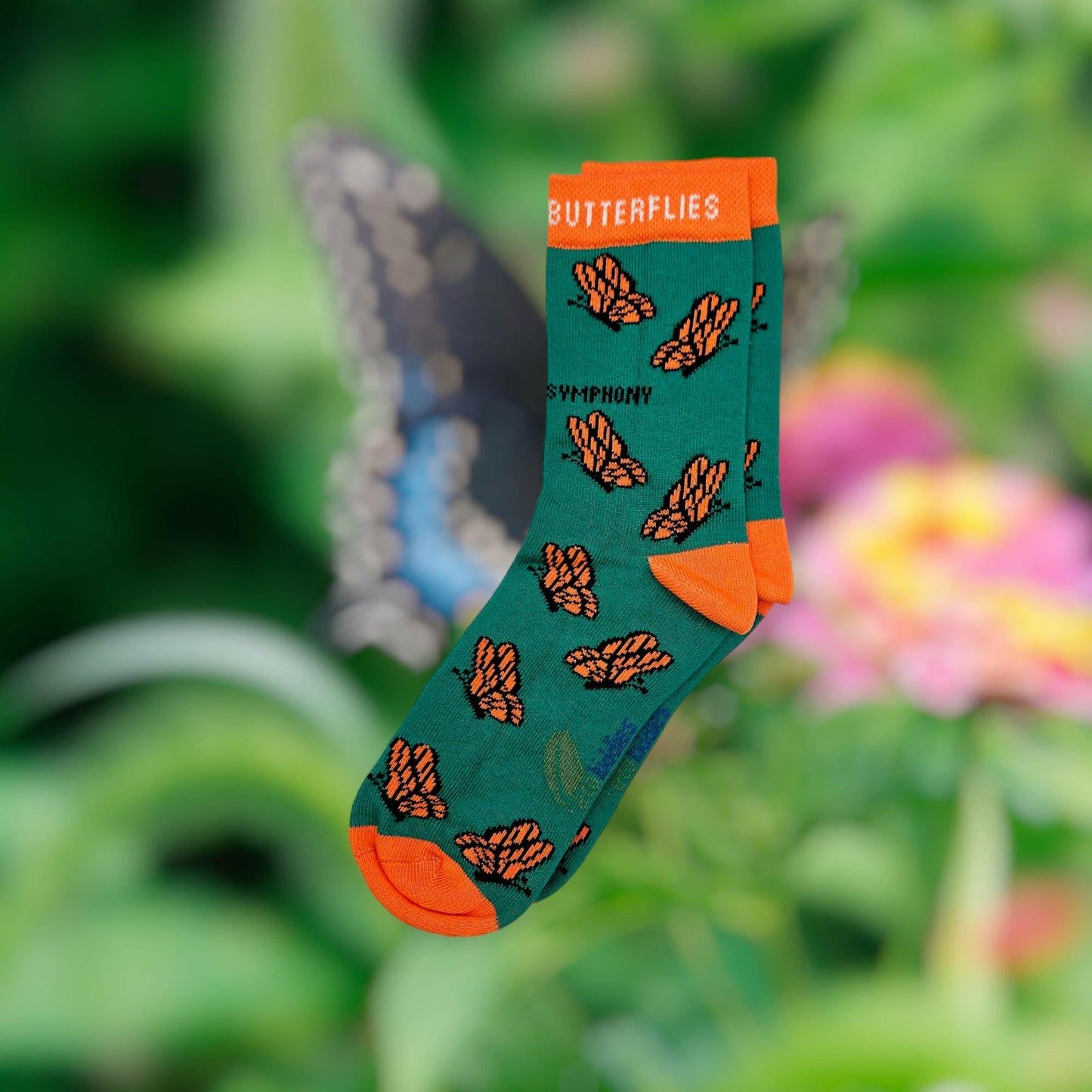 Carefree Butterflies Organic Cotton Socks | Eco Kiddies Collection
