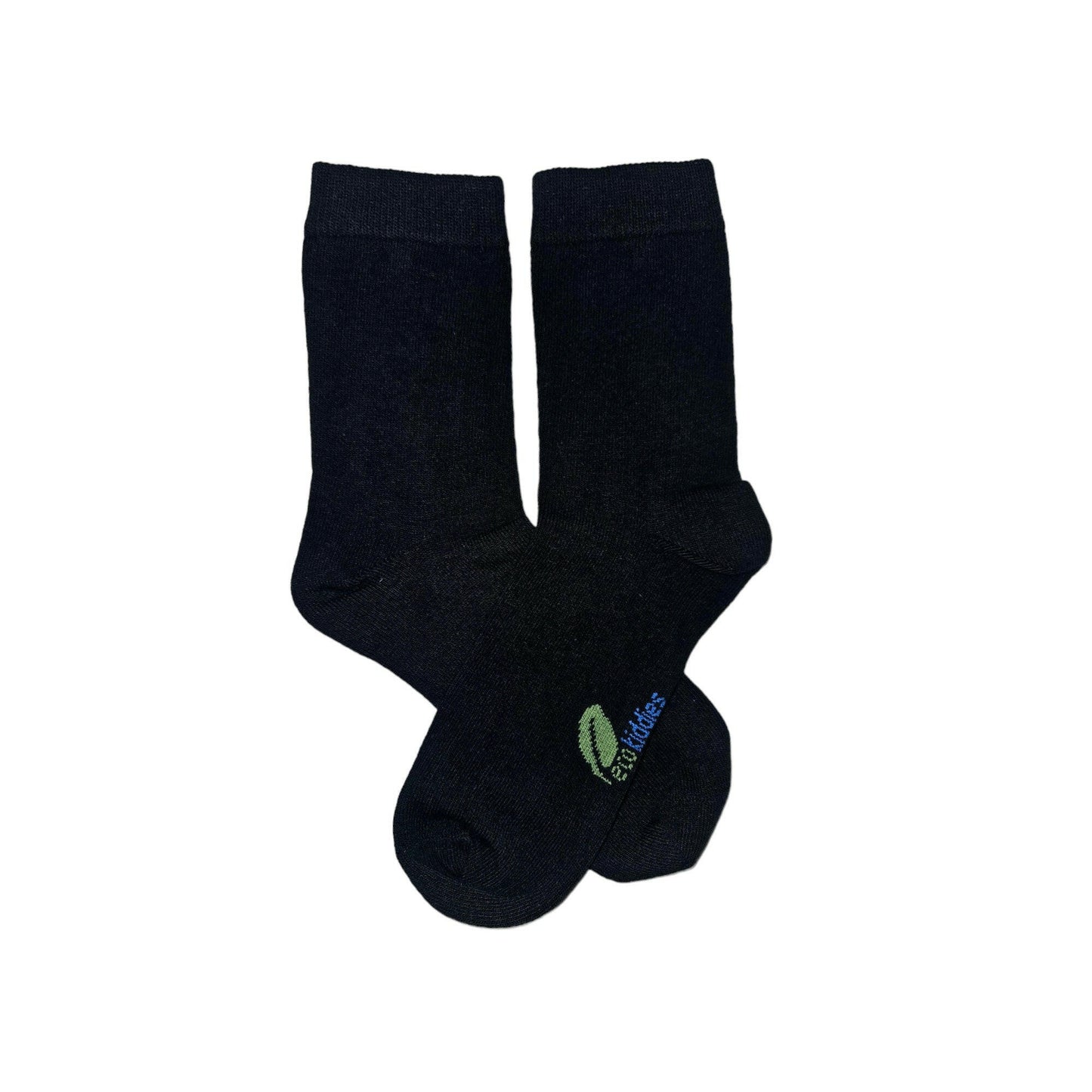 Black Organic Cotton Kids Socks | Eco Kiddies Collection