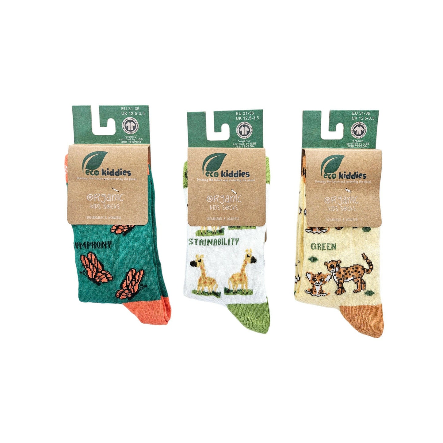 Green Guardians Organic Cotton Kids Socks Bundle | Eco Kiddies Collection