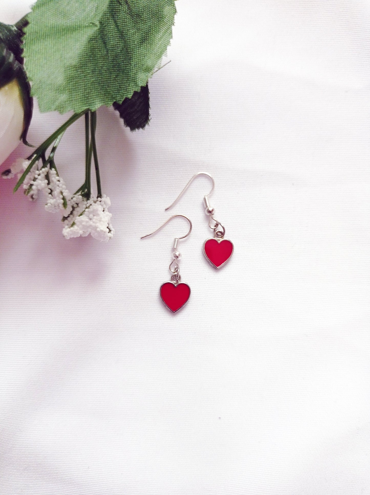 Classic Red Heart Earrings | Queen of Hearts Collection by lovedbynlanla