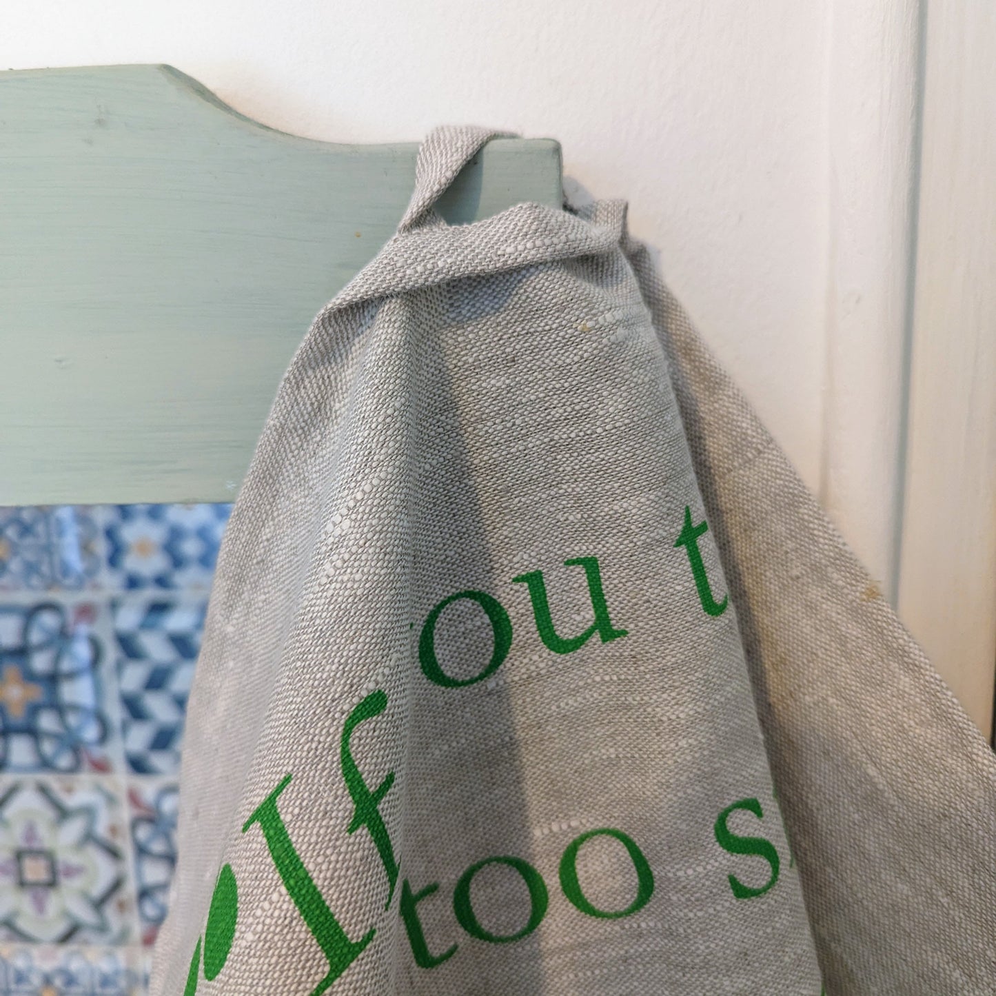100% Linen Tea Towel | Unbleached Natural Cloth-1
