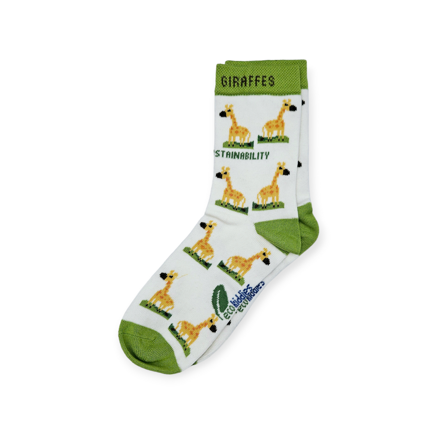 Grinning Giraffe Organic Cotton Socks | Eco Kiddies Collection