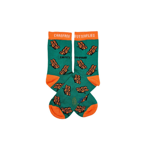 Carefree Butterflies Organic Cotton Socks | Eco Kiddies Collection