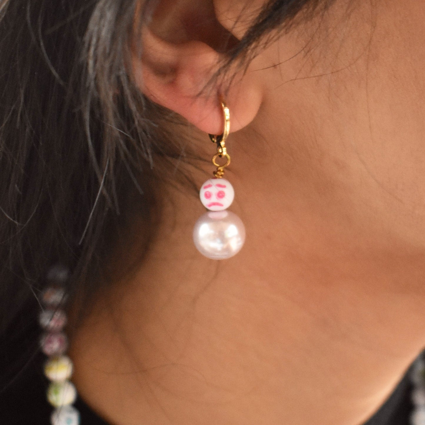 In My Emotions Earrings – Pink Huggie Earrings by lovedbynlanla