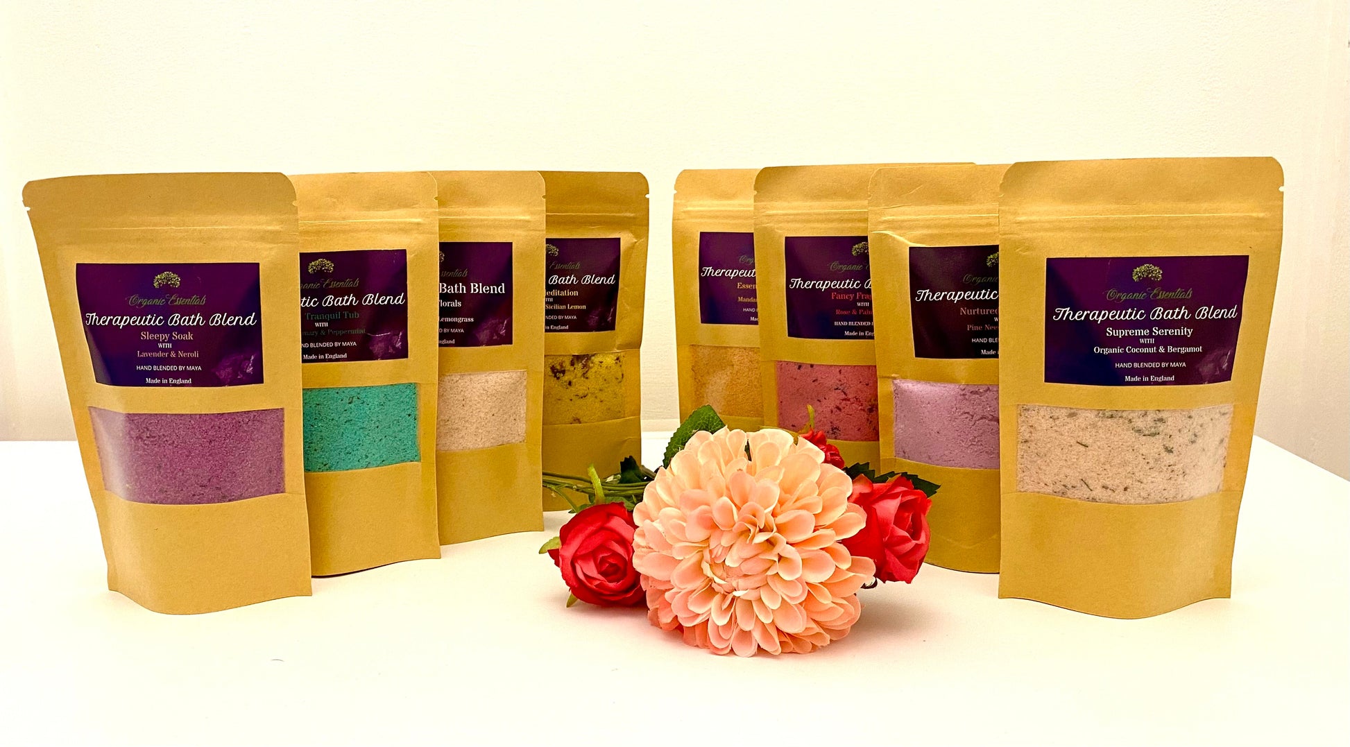 Peppermint & Rosemary Luxury Natural Bath Blend in Eco-Pouch-1