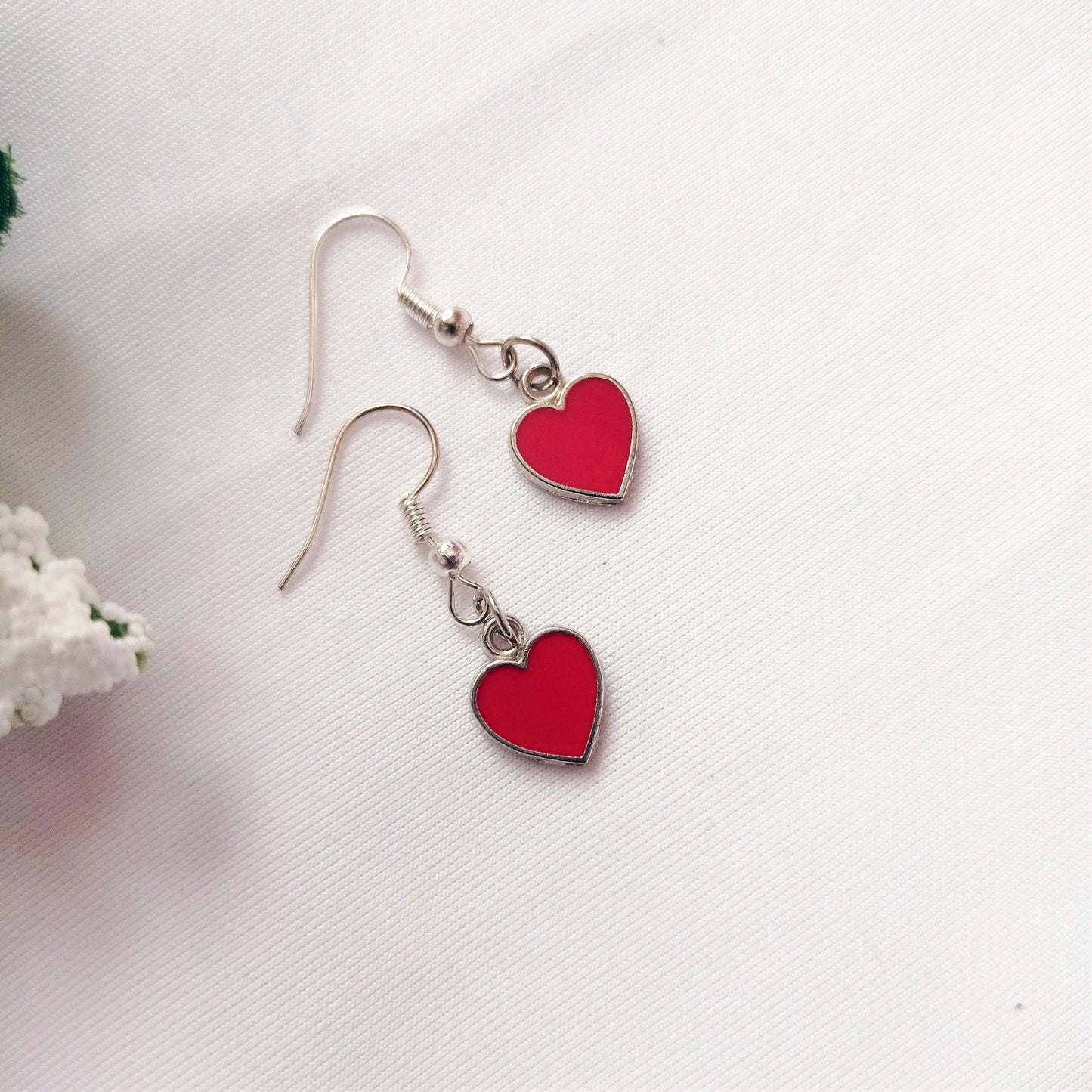 Classic Red Heart Earrings | Queen of Hearts Collection by lovedbynlanla