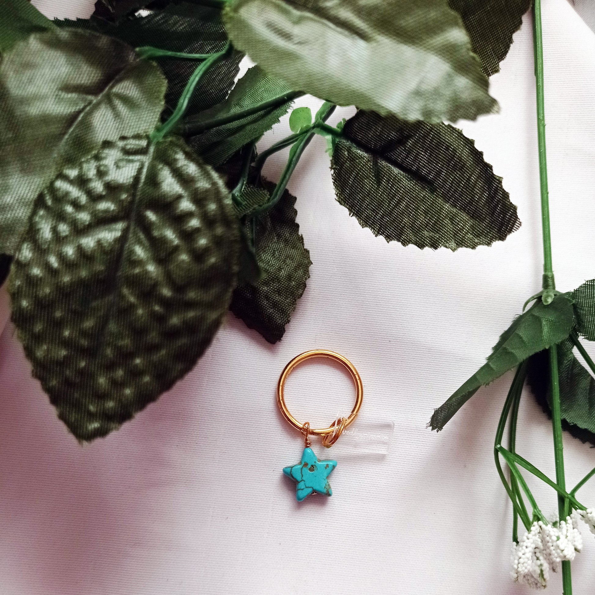 Blue star keychain, keychain accessory, star-shaped keychain, trendy keychain | by lovedbynlanla-3