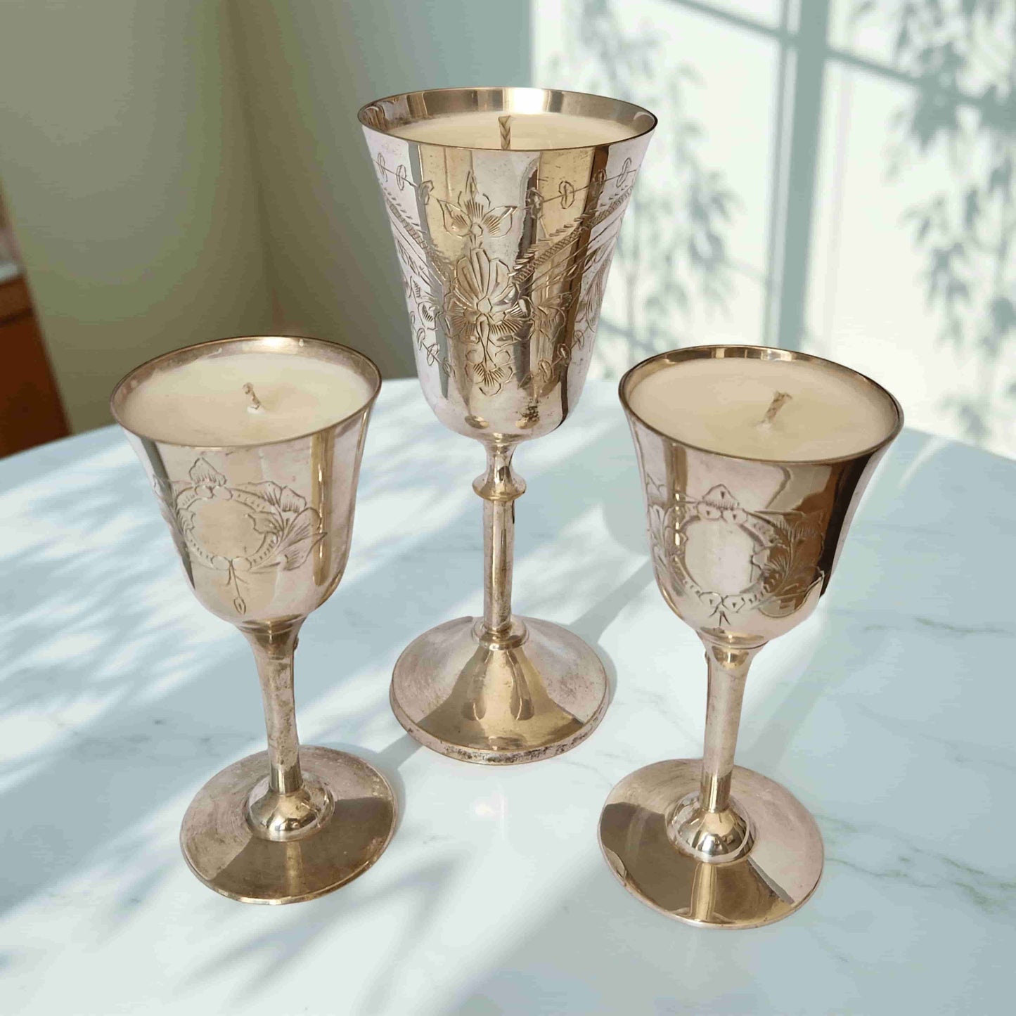 Silver Goblet Scented Candles-2