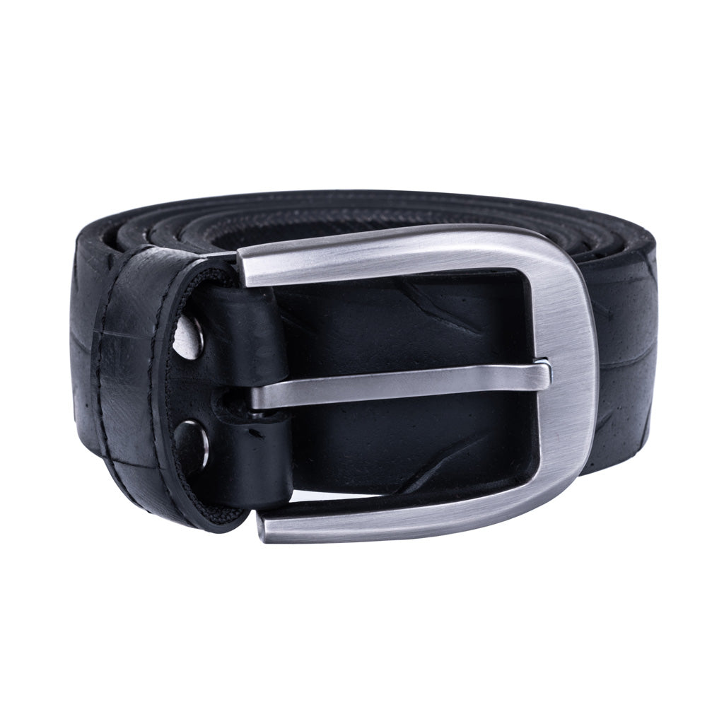 Recycled Rubber Motorbike Tyre Vegan Belt (Large Buckle)-0