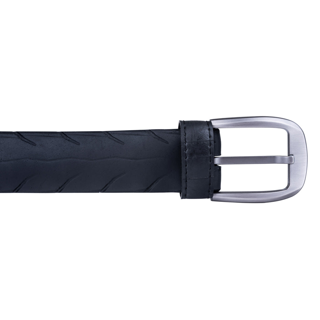 Recycled Rubber Motorbike Tyre Vegan Belt (Large Buckle)-3