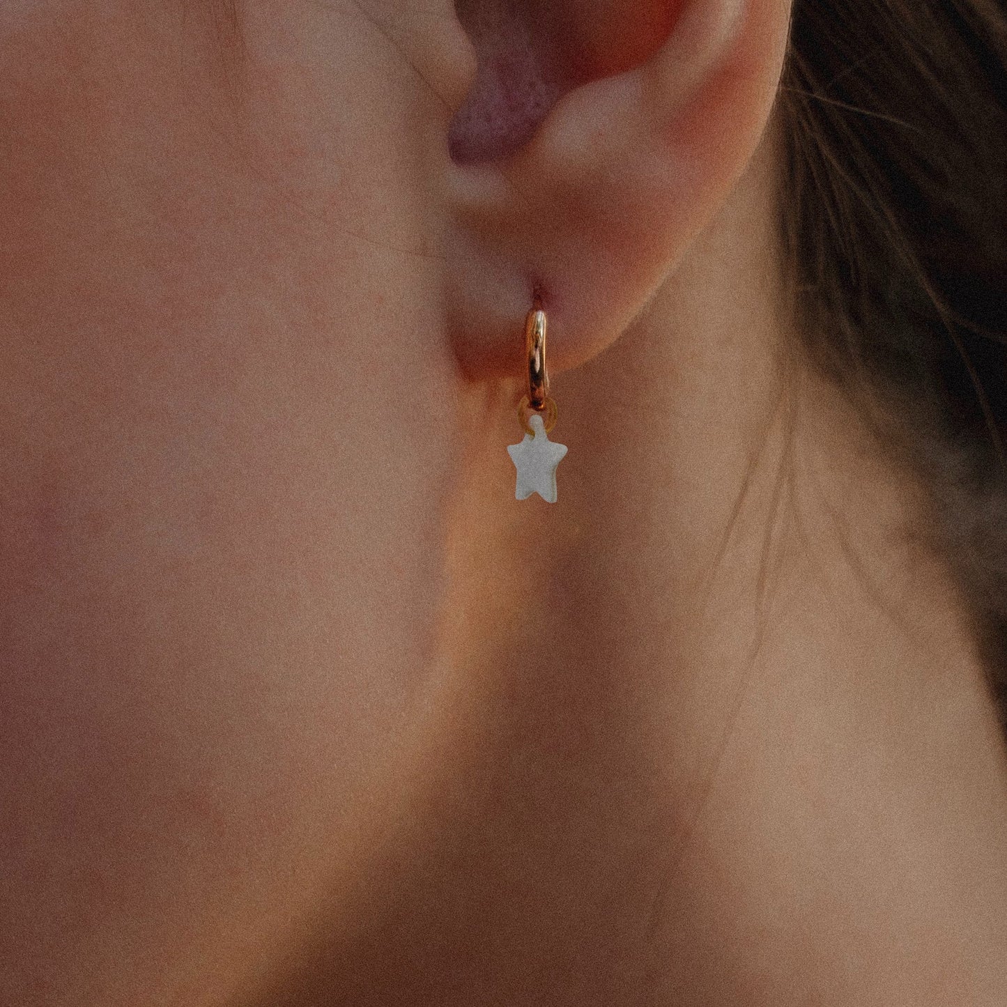 Mother of Pearl Star Earrings | Handmade by Ifemi Jewels